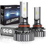 SEALIGHT Scoparc 9005/HB3 LED Headlight Bulbs 12000LM Conversion Kit Plug and Play, High Beam/Fog Light, 6000K Bright White, 
