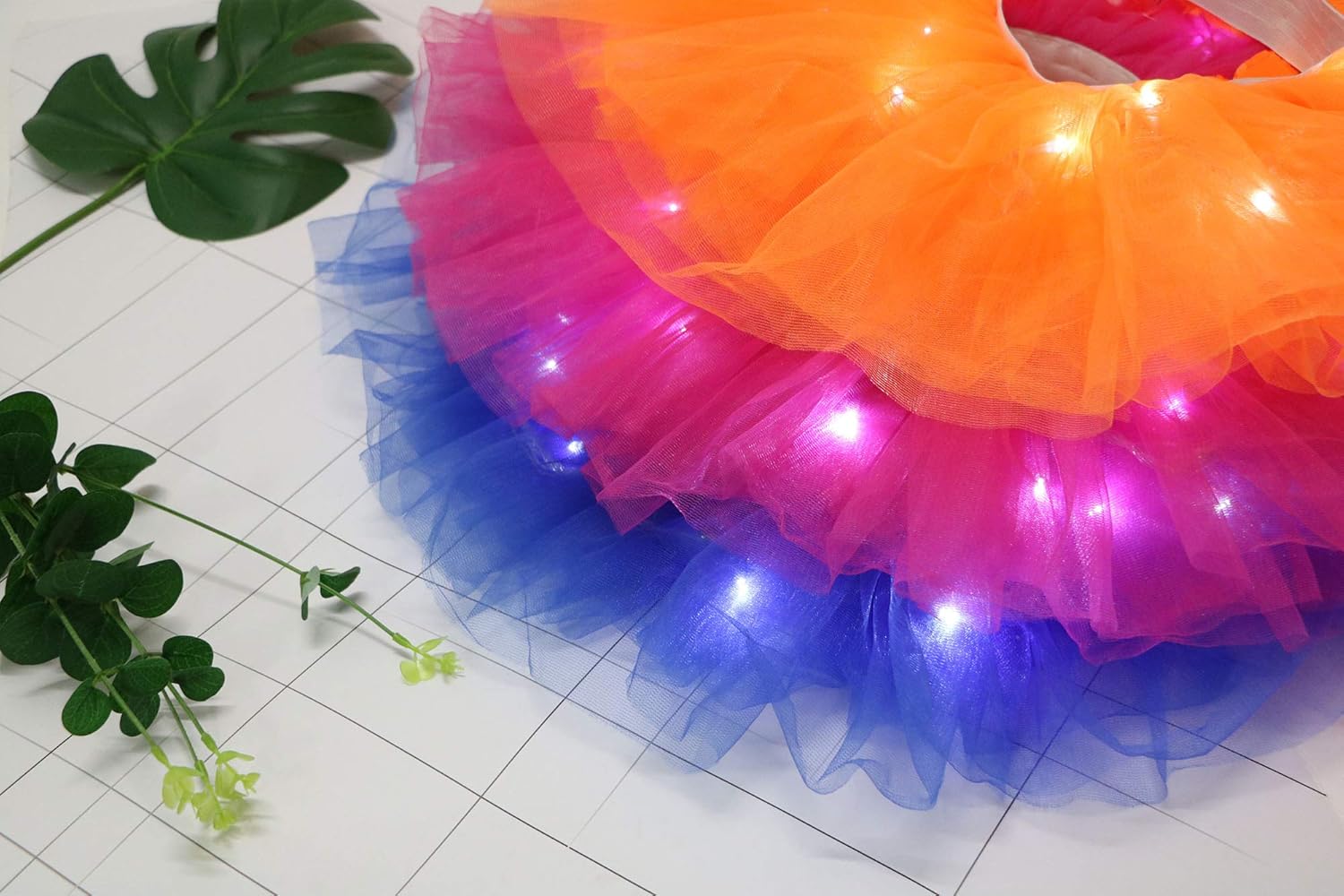 Women's Classic 5-layered Tulle Dash Tutu Ballet Skirts Ruffle Pettiskirt, One Size, Red at  Women’s Clothing store