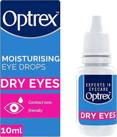 Optrex Moisturising Eye Drops 10ml Contact Lens Safe Soothes Irritation