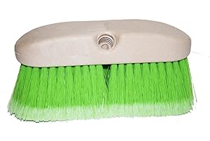 Magnolia Brush 3036-G Flagged Polystyrene Concrete Mixer and Mobile Home Washing Brush, 8" Foam Plastic Block, 2-1/2" Trim, Green (Case of 12)