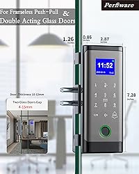 Smart Glass Door Locks,Perfiware Biometric