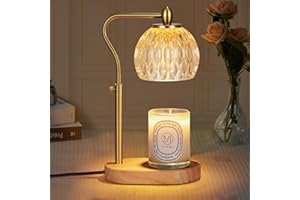NVRGIUP Candle Warmer, Candle Warmer Lamp with Timer & Dimmer Height Adjustable Scented Candles, with 2 * 50W Bulbs for Home Decor Mothers Day(Gold)