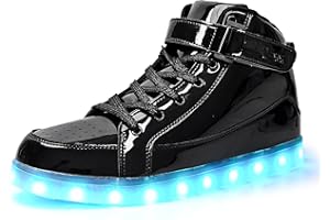 IGxx LED Light Up High Top Sneakers - USB Rechargeable, Glowing, Flashing Shoes for Men, Women & Kids