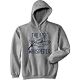 Crazy Dog T-Shirts Fishing Hoodies Funny and Sarcastic Unisex Hooded Sweatshirts for Fishermen
