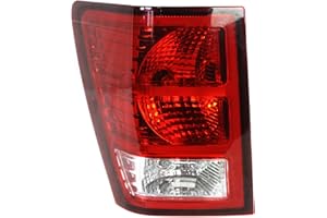 Evan Fischer Tail Light Assembly Compatible with 2007-2010 Jeep Grand Cherokee, Halogen Driver Side With bulb CH2800172