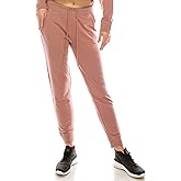 Eevee Women's Casual Jogger Pants Sweatpants - Relaxed Fit Elastic Waist Drawstring Pocket French Terry Running Yoga Workout