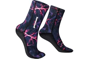 Summshall Neoprene Socks 3mm Wetsuit Socks Anti-Slip Keep Warm Diving Socks Swim Socks Water Sport Swimming Surfing