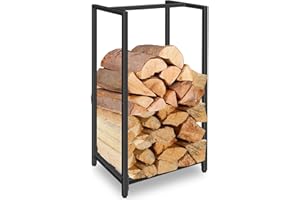 Lilybud--lily Firewood Rack Indoor Outdoor, 30” Tall Firewood Holder Metal Small Log Wood Rack Portable Vertical Wood Storage Racks Indoor Log Racks for Firewood Fireplaces, Fire Pits, and Stoves
