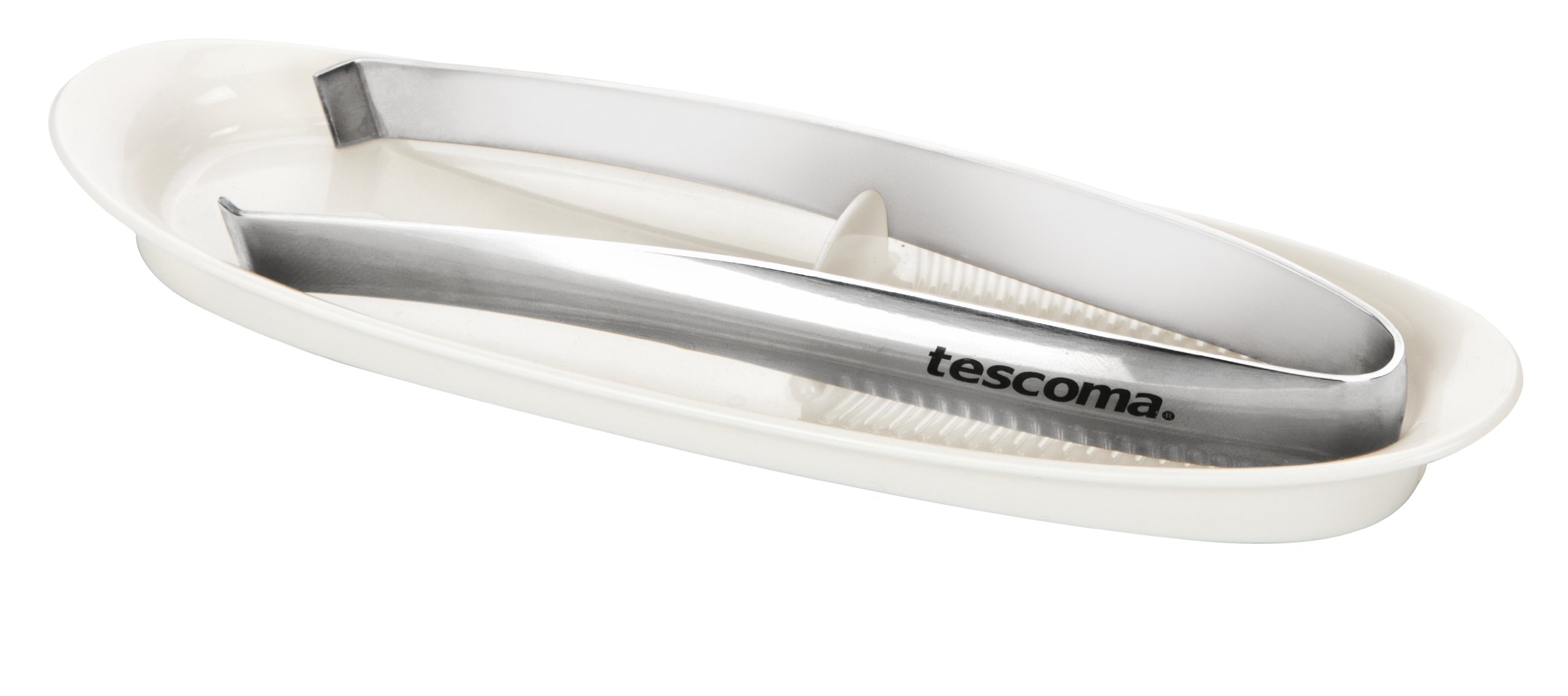 Tescoma Fish Bone Tongs, with Tray Presto, Multi-Colour, 24x8.5x2.2 cm