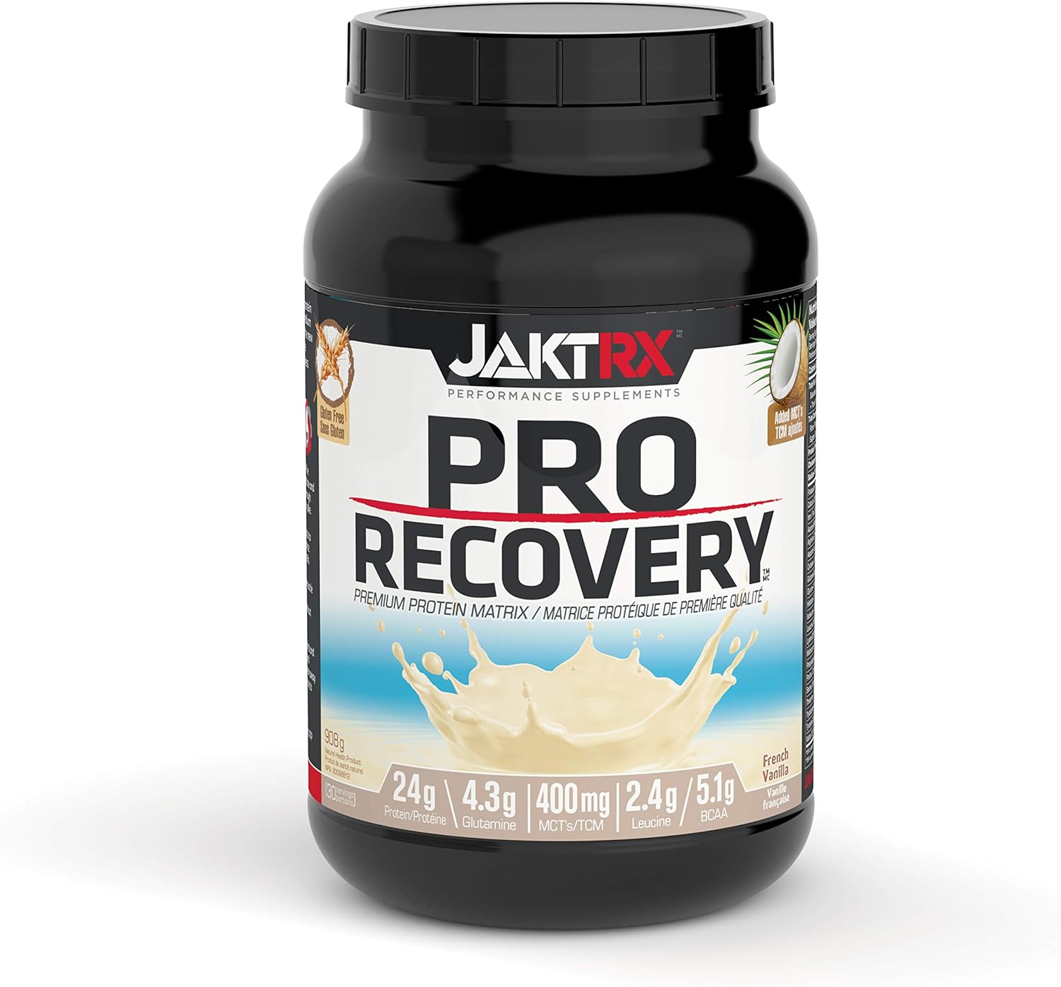 JAKTRX PRO RECOVERY Premium Post Workout Whey Protein Powder, With BCAA