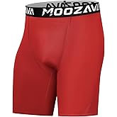 Moozava 1 or 2 Pack Mens Compression Shorts Spandex Shorts Performance Sport Athletic Underwear Workout Running Base Layer
