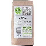 Tiny Footprint Coffee - Peru, Medium Roast, Carbon Negative, USDA Organic, Fair Trade Certified, Ground Coffee, 16 Ounce