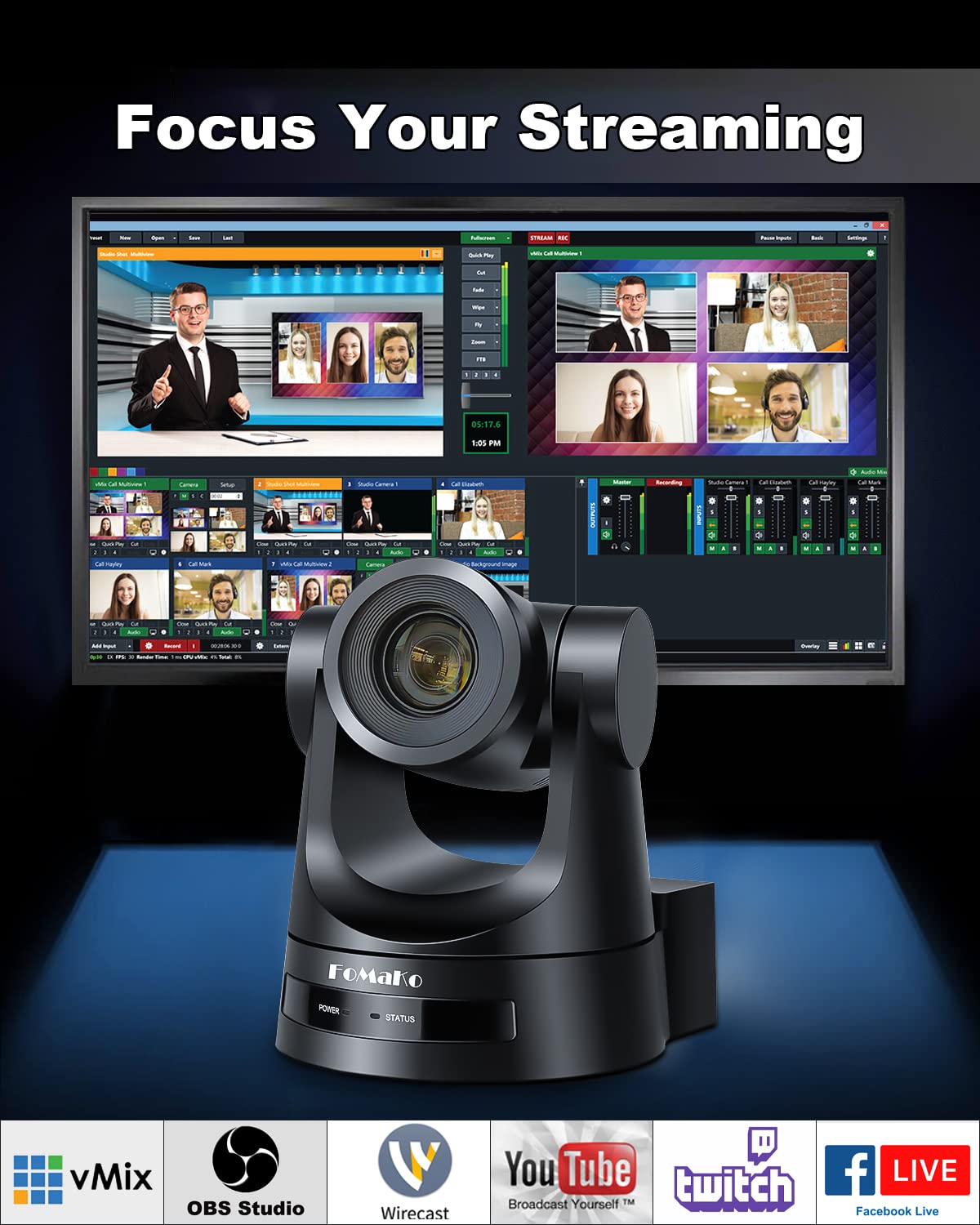 Mua PTZ Camera 30X Bundle HDMI 3GSDI IP PoE HDMI PTZ Camera for Church