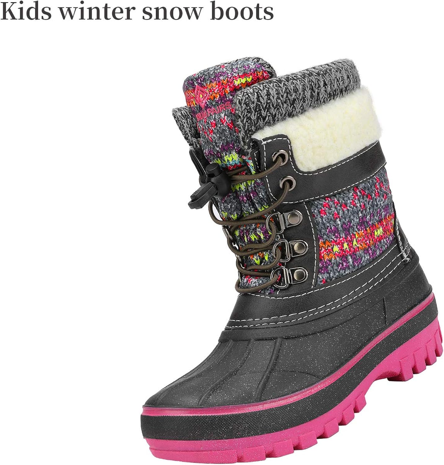  | DREAM PAIRS Boys Girls Insulated Waterproof Winter Snow Boots | Snow Boots