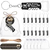 KBDHYY 30 Sets 60th Bottle Opener Keychain Bulk 60th Birthday Party Favors for Guests, Multifunctional 60th Beer Wine Bottle Opener with Gift Bags Thank You Cards, for Birthday Decoration Souvenirs