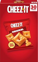Cheez-It Original Baked Snack Crackers, Lunch Snacks (30 Packs)