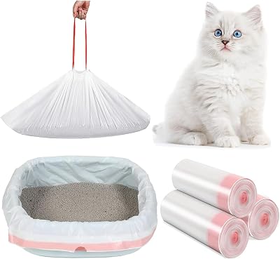 Amalan eu 30 Pack XXL Cat Litter Tray Liners 115x45 cm 0.03mm