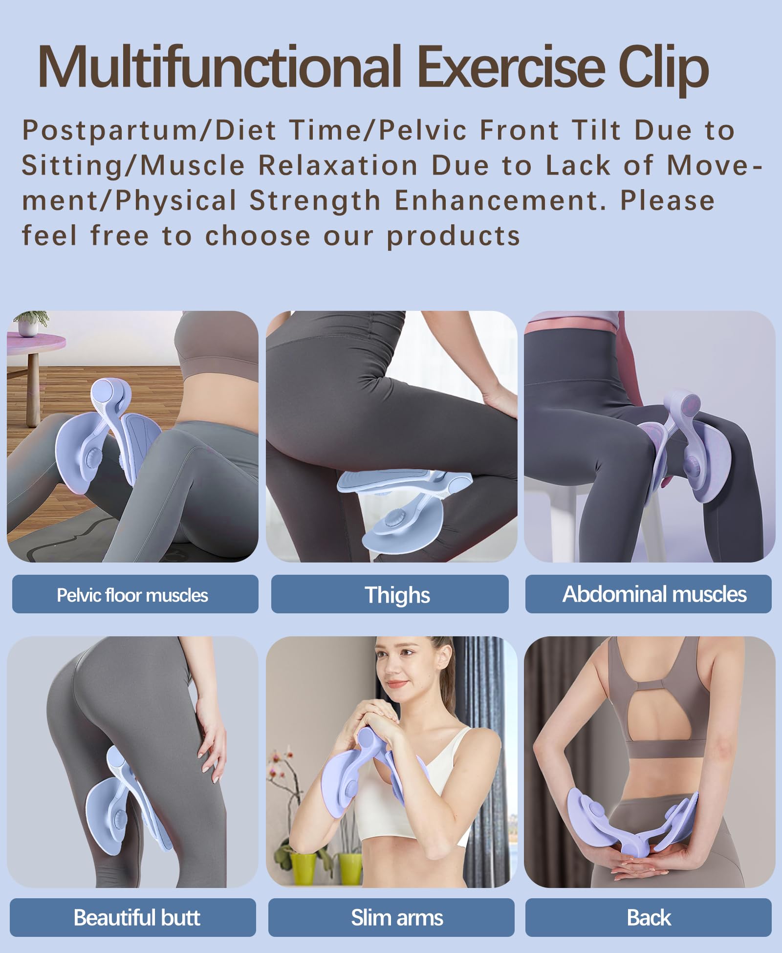 Leg Press Machine - Thigh Master Hip Trainer Kegel Exerciser, Pelvic Floor Trainer, Kegel Trainer for Postpartum Rehabilitation, Trimmer Inner Thigh,Arm Leg Exerciser Sport Slimming Training