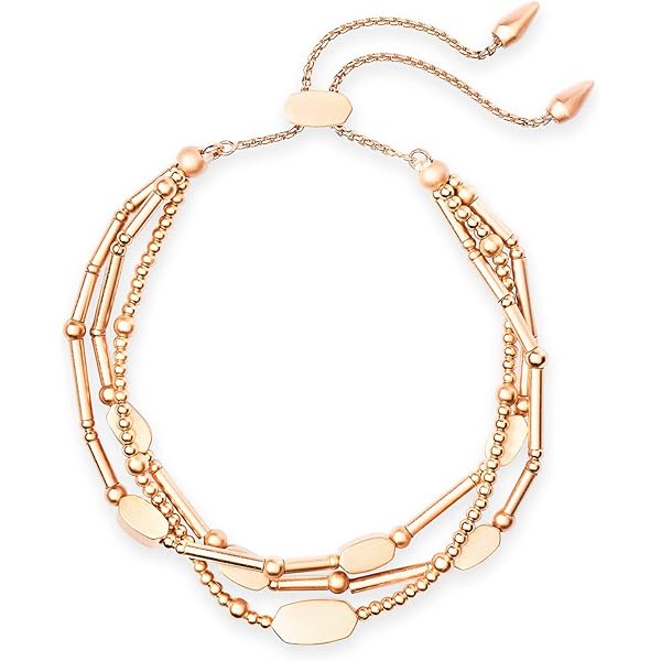 KENDRA SCOTT/Emilie Chain ブレスレット Emilie Rose Gold Chain Bracelet in Sand Drusy | Kendra Scott