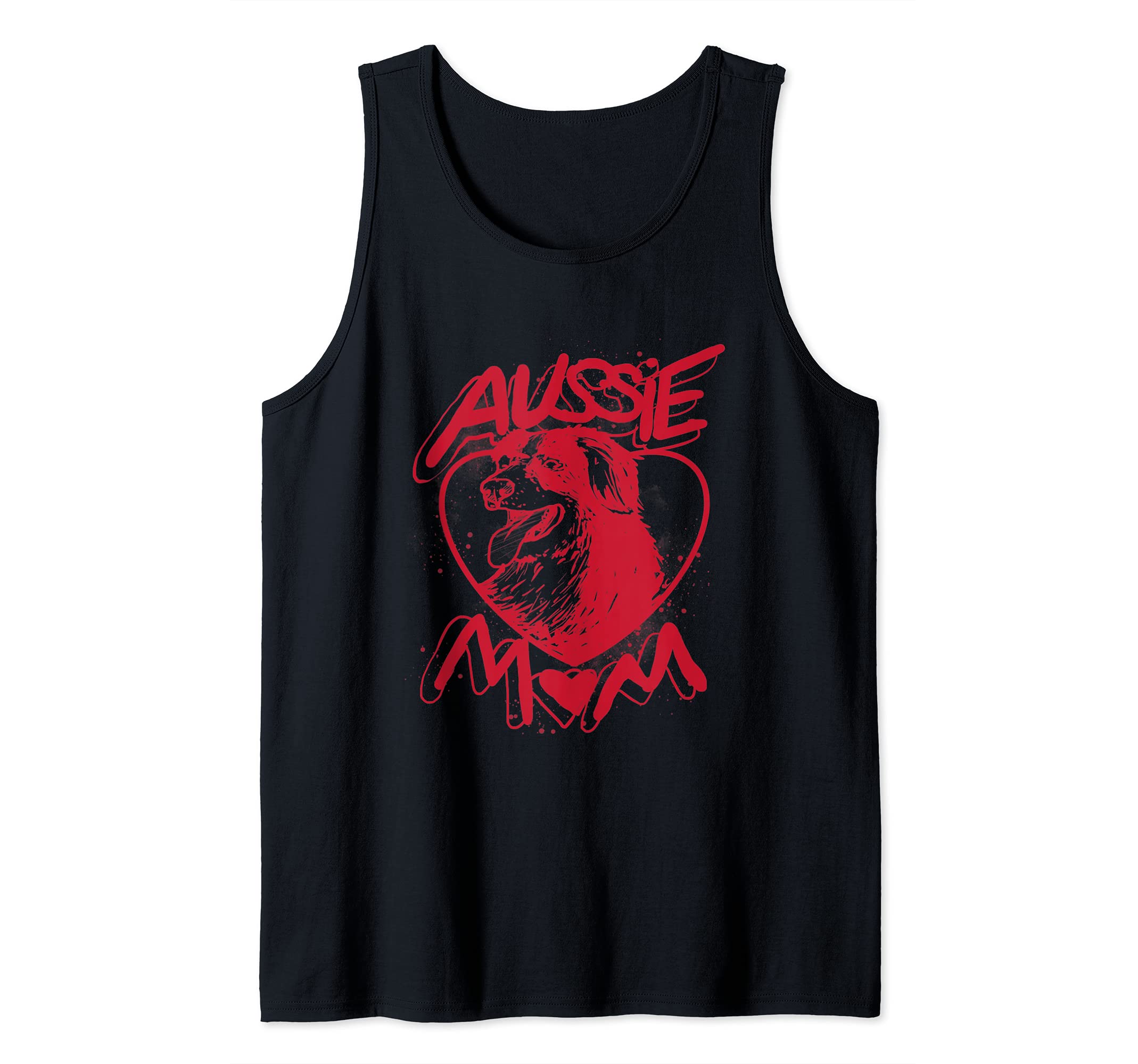Aussie Australian Shepard Dog Mom Tank Top