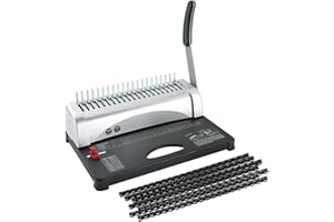 FLK Tech Binding Machine with Starter Combs Set for A4-21 Hole / 450 Sheets Paper Punch Binder