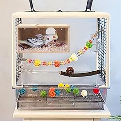 Rypet Parakeet Nesting Box Transparent Design, Bird