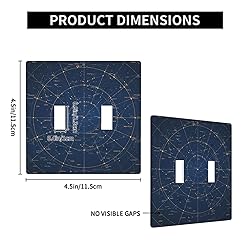 Moslion Star Map Constellation 2-Gang Toggle Wall