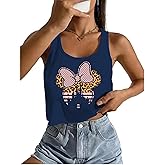 Magical Tank Tops for Women Cute Leopard Print Shirts Graphic Sleeveless Crop Tops