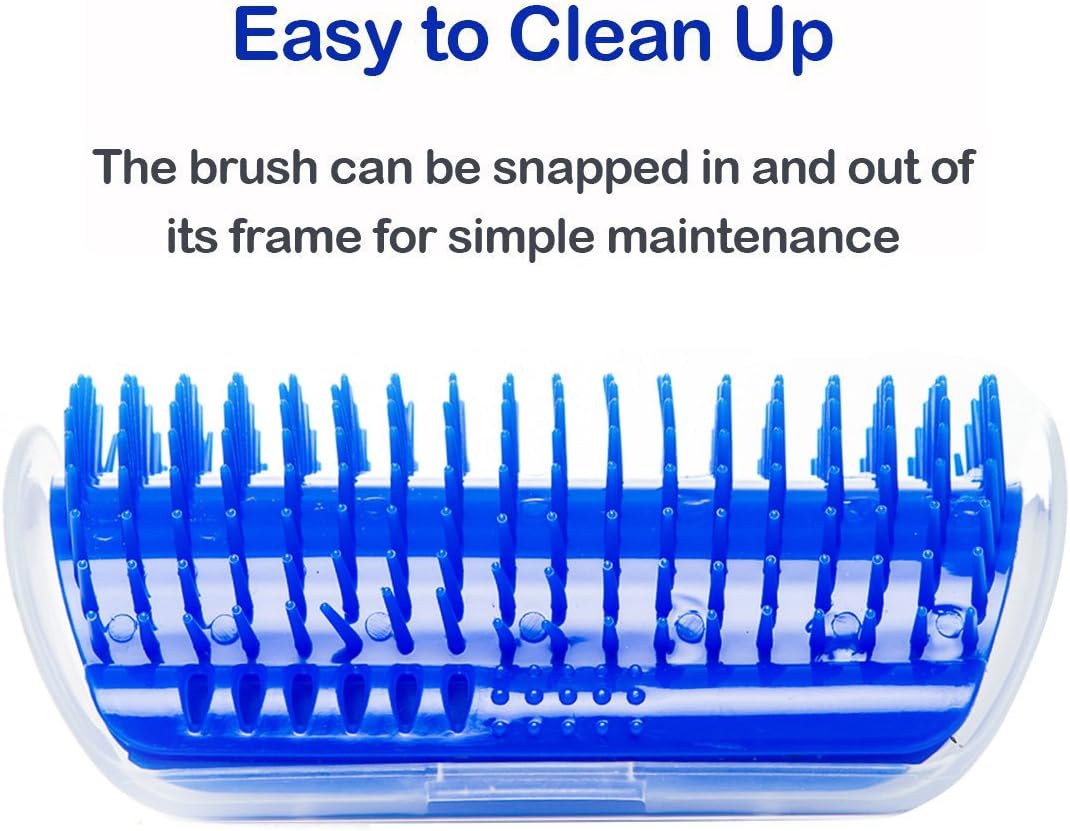 Jiele Cat Brush Kitten Massaging Scratching Scratcher Pet Self Groomer Hair Removal Brush Catnip Massage Grooming Bristles Wall Corner Comb - Image 4