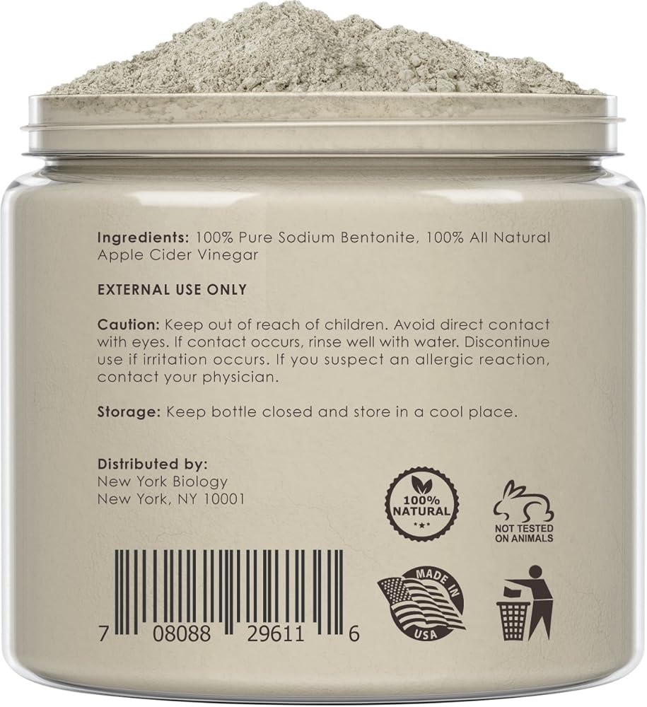 Bentonite Clay Mask Infused with Organic Apple Cider Vinegar aooty