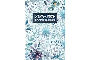 2025-2026 Pocket Planner: Two-year Monthly Organizer for Purse From January to December With Daily Habit Tracker