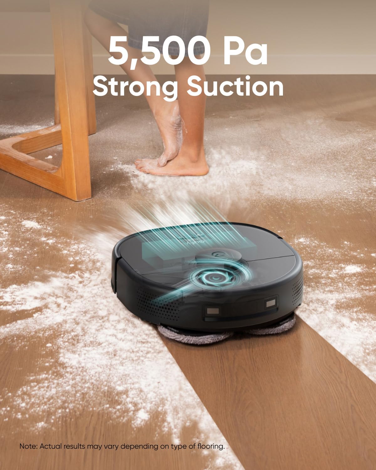 eufy Robot Vacuum and Mop X9 Pro with Auto-Clean Station, AI Obstacle Avoidance, Adaptive Pressure Cleaning with Rotating Mops, Carpet Detection with 12 mm Auto-Lifting Mops