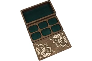 Sigvetan Bead Storage Organize with Lid,Bead Storage Solutions, Bead Sorting Tray,Beadwork Accessory Sorter Container (Brown-S 164X89mm)