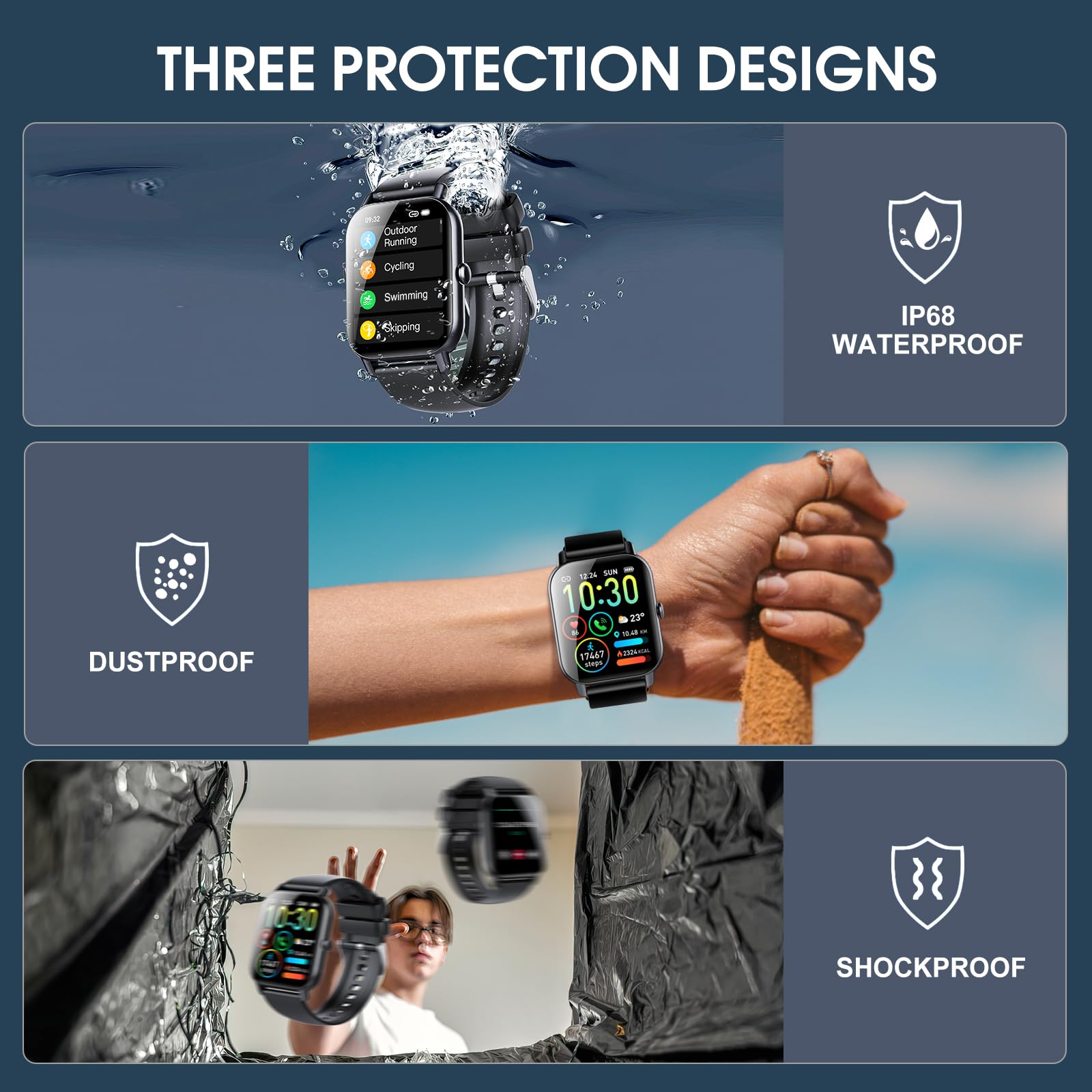 Ddidbi Smart Fitness Watch for Men Women(Answer/Make Calls), 1.85