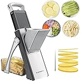 SupMaKin Upgrade Safe Mandoline Slicer, Multi Vegetable Chopper, Potato Slicer, Vegetables Slicer Onion Chopper Fry Cutter, K