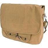 Rothco Vintage Canvas Paratrooper Crossbody Shoulder Bag, Coyote Brown, One Size