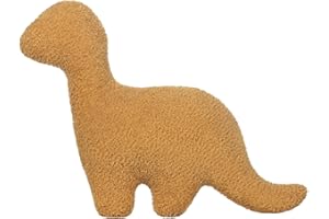 Andywoo Dino Chicken Nugget Pillow Plush is Funny Gifts, Dinosaur Chicken Nugget Pillow for Birthday Gifts, Dinosaur Gifts for Kids Teens and Adults (Brontosaurus, Small)