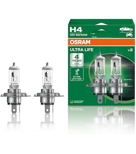 Amazon.com: Osram H4 64193 Halogen Bulbs Car Bulb Headlamp light