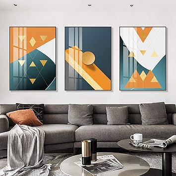 Abstracto moderno para la sala de estar Pintura en lienzo Decoración