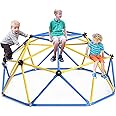 GIKPAL Climbing Dome, Upgraded 6FT Geometric Dome Climber with Climbing Grip for Kids Indoor Outdoor Play Equipment, Supports 600LBS Jungle Gym Playground Backyard Play Centre, Easy Assembly