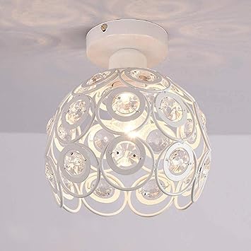 DIELUNY Moderne Mini Kronleuchter Deckenleuchte Kristallkäfig Licht für