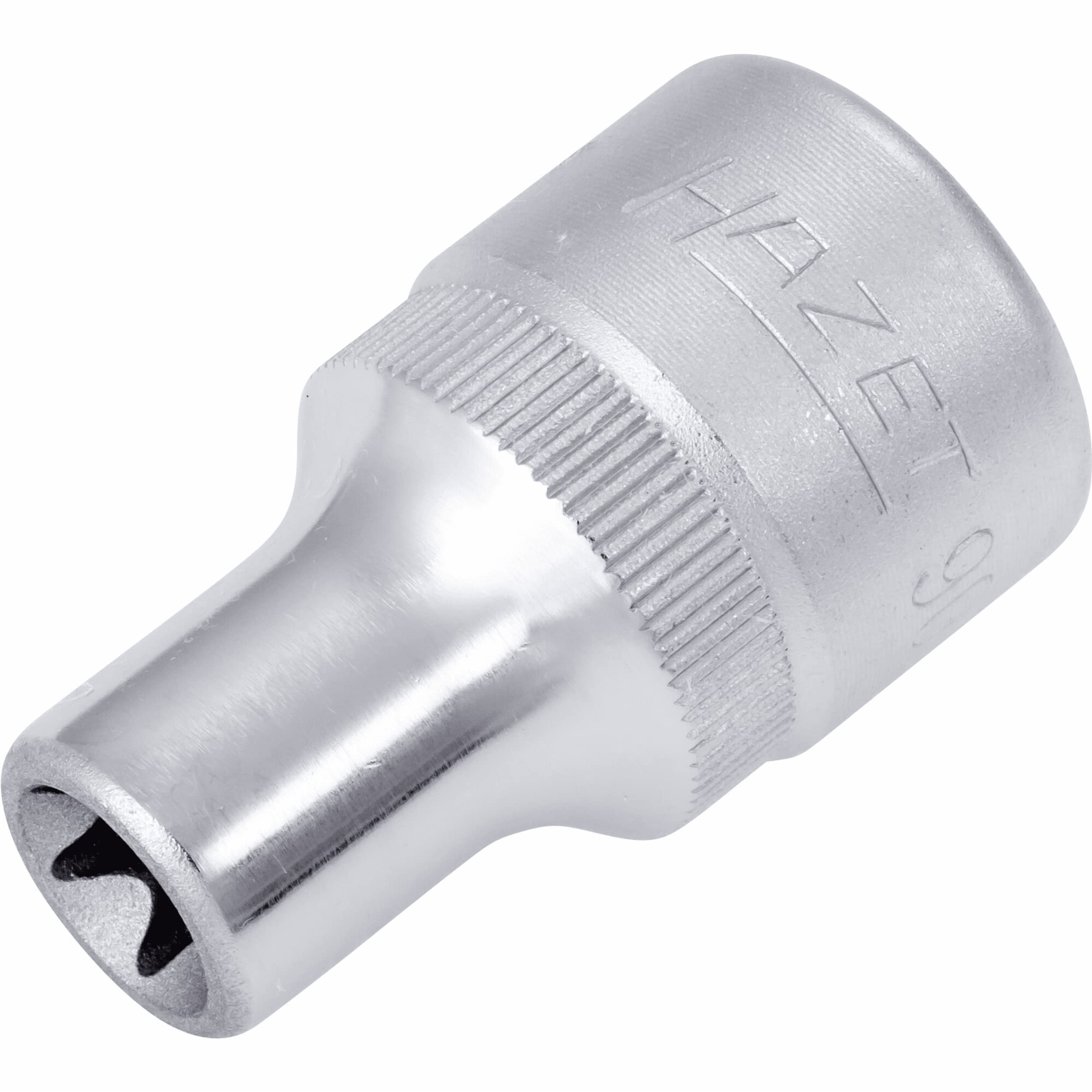 HAZET 900-E10 38 mm E 10 Torx Profile Socket - Chrome-Plated/Polished