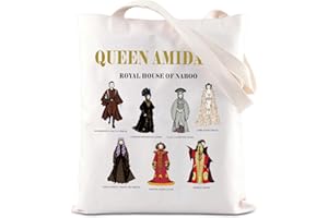 KUIYAI Star Movie Inspired Tote Bag Queen Amidala Character Lover Shoulder Bag Queen Of Naboo Fans Gift Planet War Theme Gift