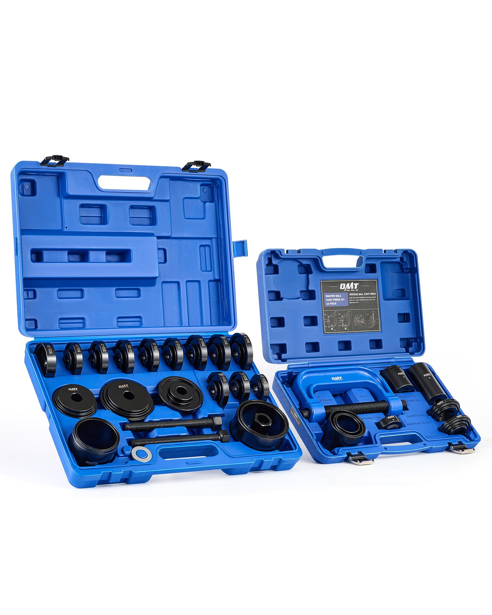 View 1 of Orion Motor Tech 34pc Ball Joint & Wheel Bearing Press Kit, Front Wheel Drive Bearing Puller Tool Set with Sliding Screws Sleeves, 4-in-1 Ball Joint Press & U Joint Removal Tool Set for 2WD 4WD Car