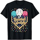 Baseball Life Style 101 Apparel Youth Drip Baseball Boys Kid T-Shirt