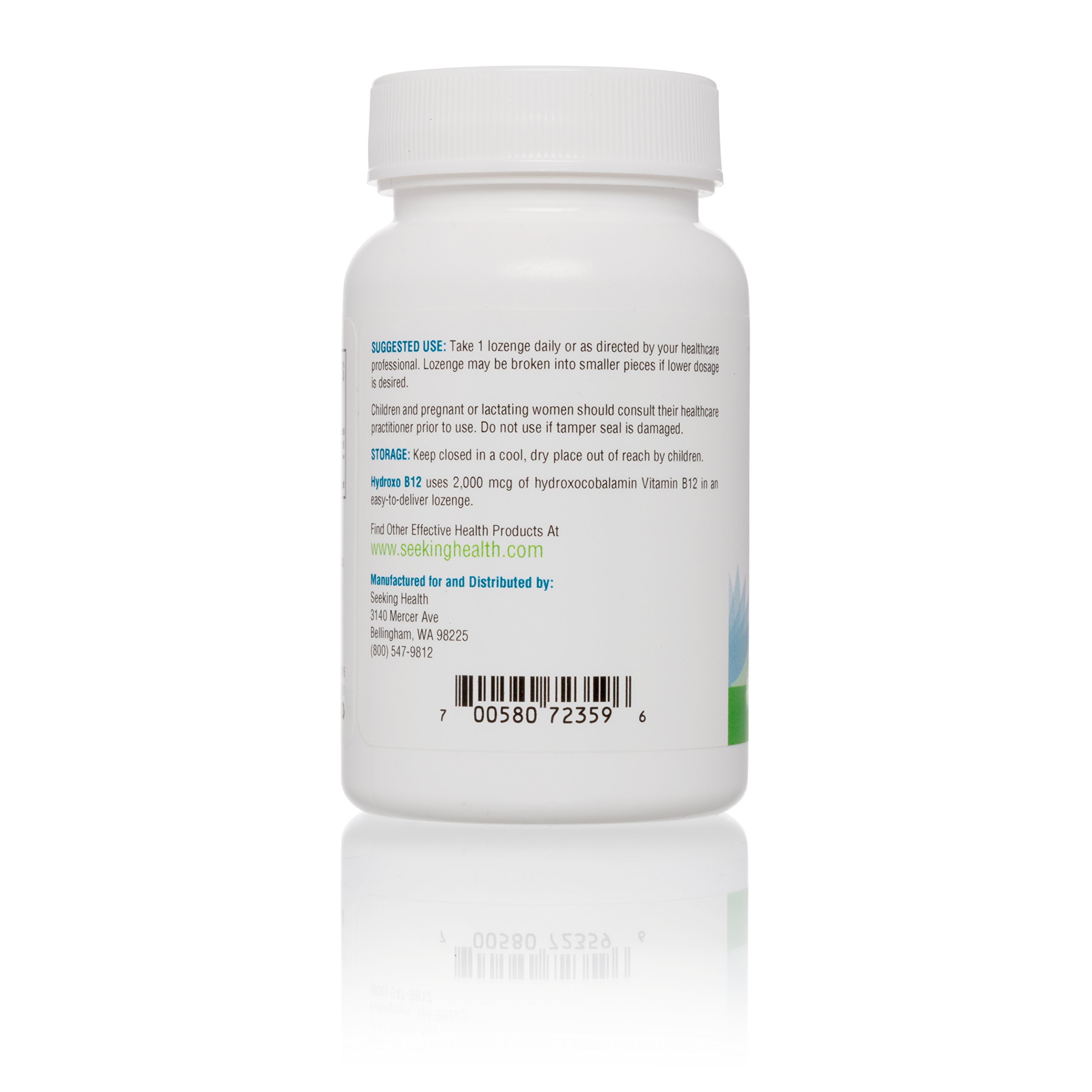 Seeking Health Hydroxo B12 Vitamin Vitamin B12 Supplement B12 Hydroxocobalamin 60