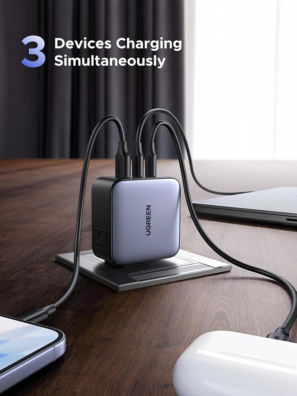 Nexode 65W USB C Travel Charger GAN International Universal — foto 3 de 8