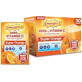 Emergen-C Vitamin C 1000mg Immune Support Powder, Orange, 30 Packets | B Vitamins for Energy, Zinc and Manganese, Vitamin D, Electrolytes, Natural Flavor, Dissolves Quick