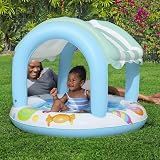 Bestway Candy Theme Inflatable Paddling Pool with Shade 34L 1.04m x 84cm view 2