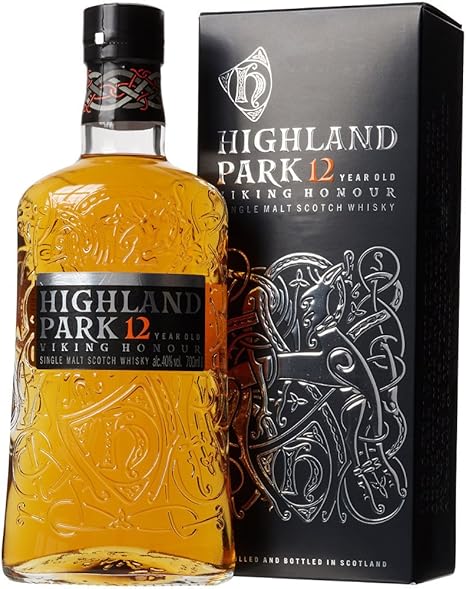 Highland Park 12 Jahre Viking Honour Single Malt Scotch Whisky 1 X 0 7 L Vollmundiger Rauchiger Geschmack Der Whisky Mit Der Wikinger Seele Amazon De Bier Wein Spirituosen